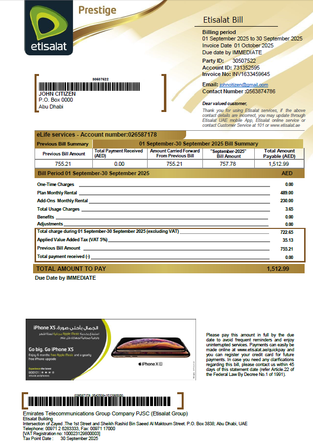  Minol USA business utility bill 